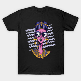 Ancient Egypt Beautiful cool NEFERTITI pyramids T-Shirt