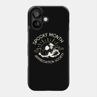 Spooky Month Appreciation Society Skull Halloween Phone Case