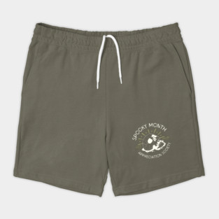Spooky Month Appreciation Society Skull Halloween Shorts