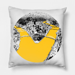 Pittsburgh Three Rivers Pillow