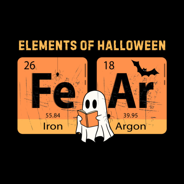 Elements Of Halloween Fear Periodic Table Halloween by The WYLD Tribe