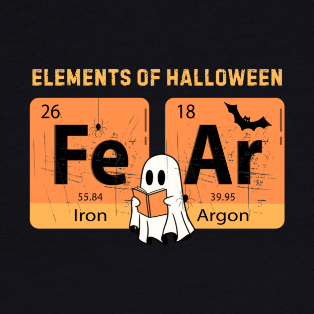 Elements Of Halloween Fear Periodic Table Halloween by The WYLD Tribe