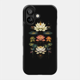 Lotus Flowers Chakra Yoga Sacred Geometry Phone Case