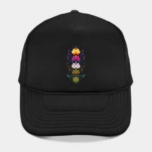Chakra Yoga Sacred Geometry Lotus Flowers Hat