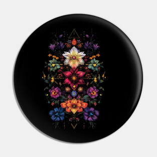 Flowers Chakra Yoga Floral Sacred Geometry Lotus Pin