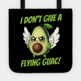 Flying Guacamole Pun Tote