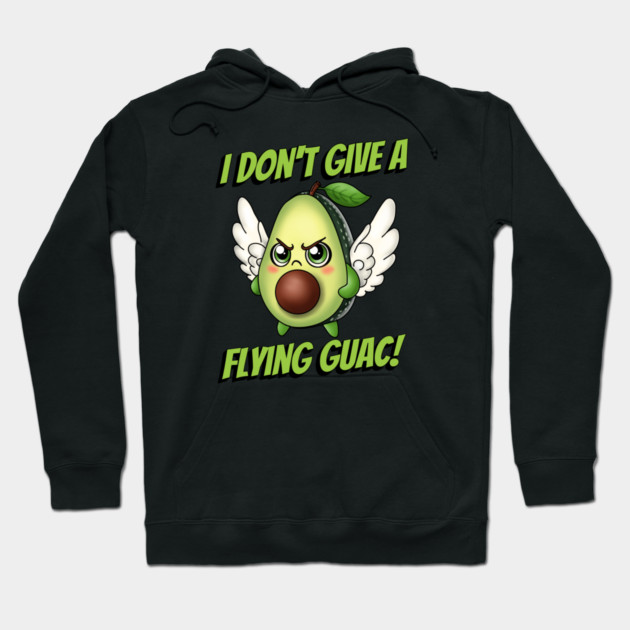 Flying Guacamole Pun Hoodie by H. R. Sinclair
