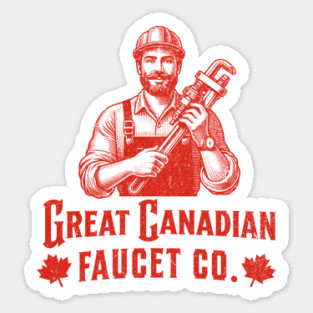 Funny Trump Quote Great Canadian Faucet Pouring from North Magnet
