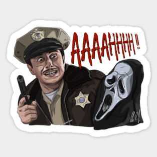 Scream: Dewey Got Scared Sticker
