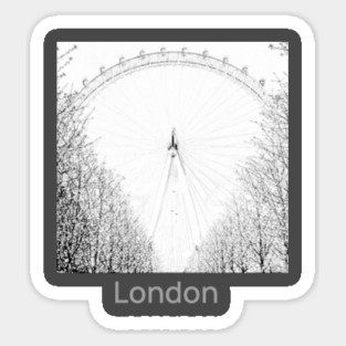 through the trees Sticker