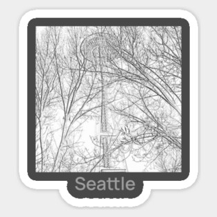 through the trees Sticker