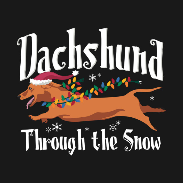 Dashchund Through the Snow by stayfrostybro