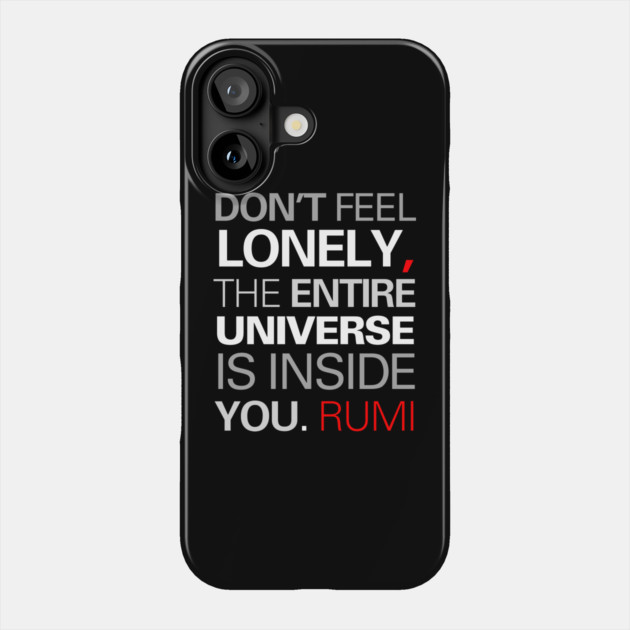 Inspirational & Motivational Quote - Typographic Design Phone Case by TuncGK