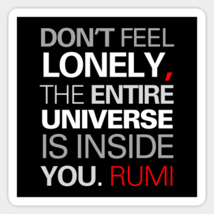 Inspirational & Motivational Quote - Typographic Design Magnet