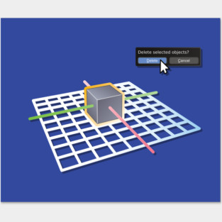 Blender Delete Default Cube Posters and Art