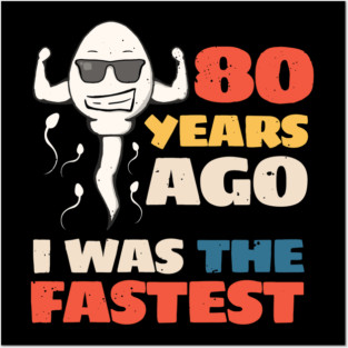 80th birthday Posters and Art