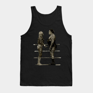 Andre the Giant vs Hulk Hogan Pencilart Tank Top