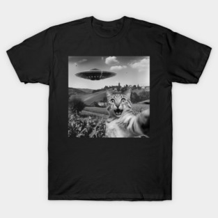 Cat Selfie UFOs T-Shirt