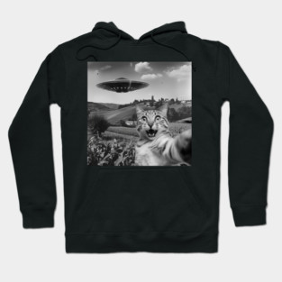 Cat Selfie UFOs Hoodie