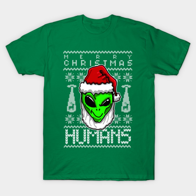 Alien Ugly Christmas Holiday Season Alien Christmas Sweater T