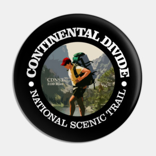 Vintage The Continental Divide National Scenic Trail Pin