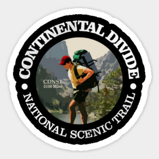 Vintage The Continental Divide National Scenic Trail Magnet