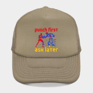 Boxing - Funny Cool Design - Punch First Hat