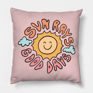 Sun Rays Good Days Pillow
