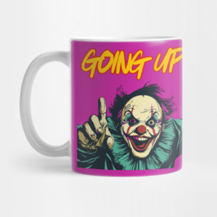 Scary Clown - Halloween Gift - Retro Typography Mug