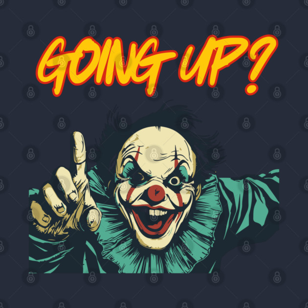 Scary Clown - Halloween Gift - Retro Typography by TuncGK