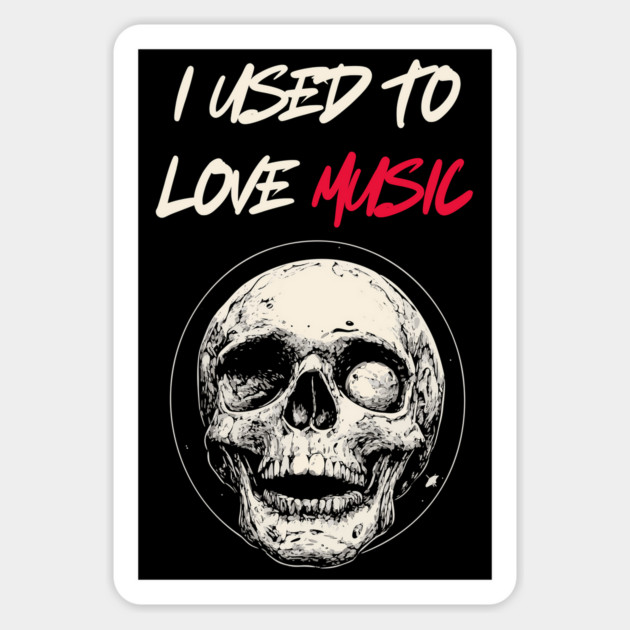 Creepy Message from the Skull Magnet by TuncGK