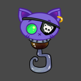 Spooky cats- captain- hooked T-Shirt