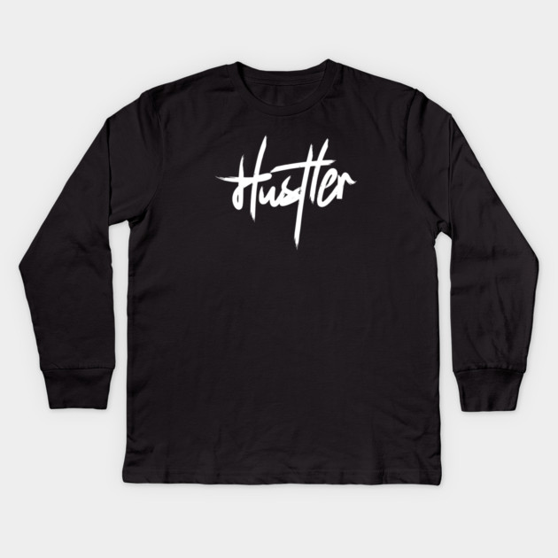 HUSTLER Kids Long Sleeve T-Shirt by artslaves