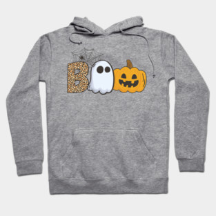 boo halloween with ghost Hoodie