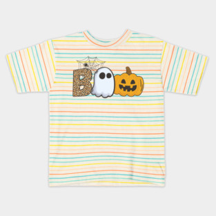 boo halloween with ghost Kids T-Shirt