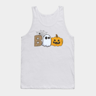 boo halloween with ghost Tank Top