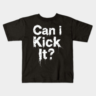 can i kick it charlie brown Kids T-Shirt