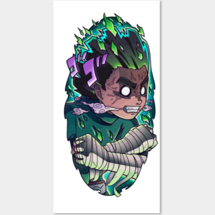 Rock lee Inner Gate Anime Fanart Posters and Art