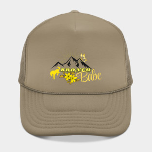 Bronco Babe - Yellow Girly Pop Hat