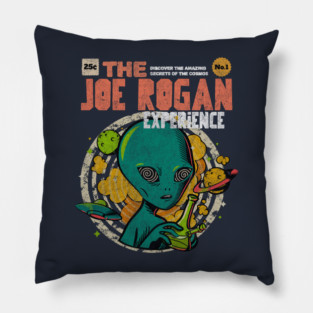 The Joe Rogan Experience Podcast Alien Comic Book Art Pillow