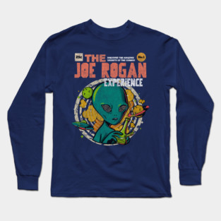 The Joe Rogan Experience Podcast Alien Comic Book Art Long Sleeve T-Shirt