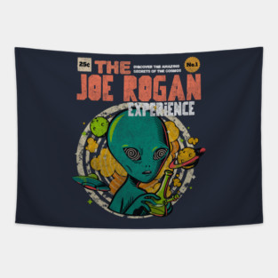 The Joe Rogan Experience Podcast Alien Comic Book Art Tapestry