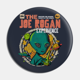 The Joe Rogan Experience Podcast Alien Comic Book Art Pin