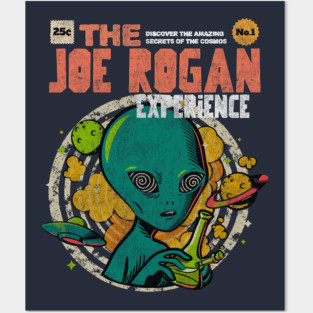 The Joe Rogan Experience Podcast Alien Comic Book Art Posters and Art