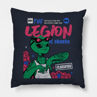 Legion Of Skanks Gangster alien comic Book cover art Pillow