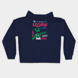 Legion Of Skanks Gangster alien comic Book cover art Kids Hoodie