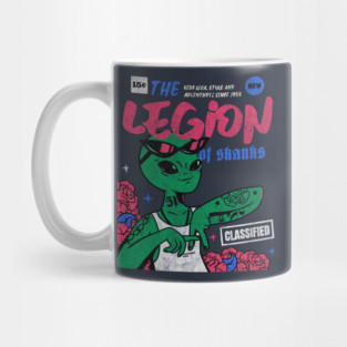 Legion Of Skanks Gangster alien comic Book cover art Mug