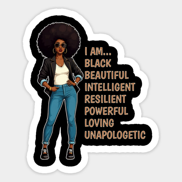 I am a Beautiful Black Woman Magnet by UrbanLifeApparel