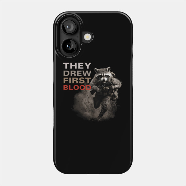 Raccoon Soldier - One Raccoon Army Phone Case by TuncGK