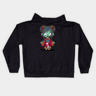 Cute Chinese Zombie Kids Hoodie